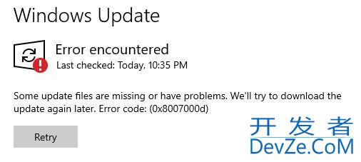 Win10周二補丁KB5033372安裝提示0x8007000D錯誤怎么辦?(附解決辦法)